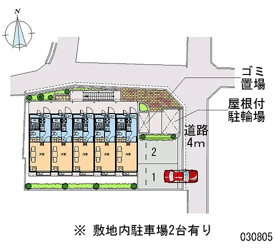 ★手数料０円★尼崎市上坂部３丁目 月極駐車場